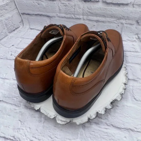 Rockport Hydro-Shield Waterproof Men's Oxford Leather Shoes Sz 12 Brown - Picture 7 of 12